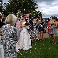bridal confetti wedding